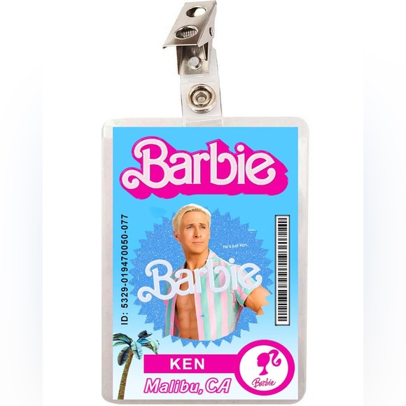 Barbie Movie ID Badge - Ken for your Halloween costume - Picture 1 of 2